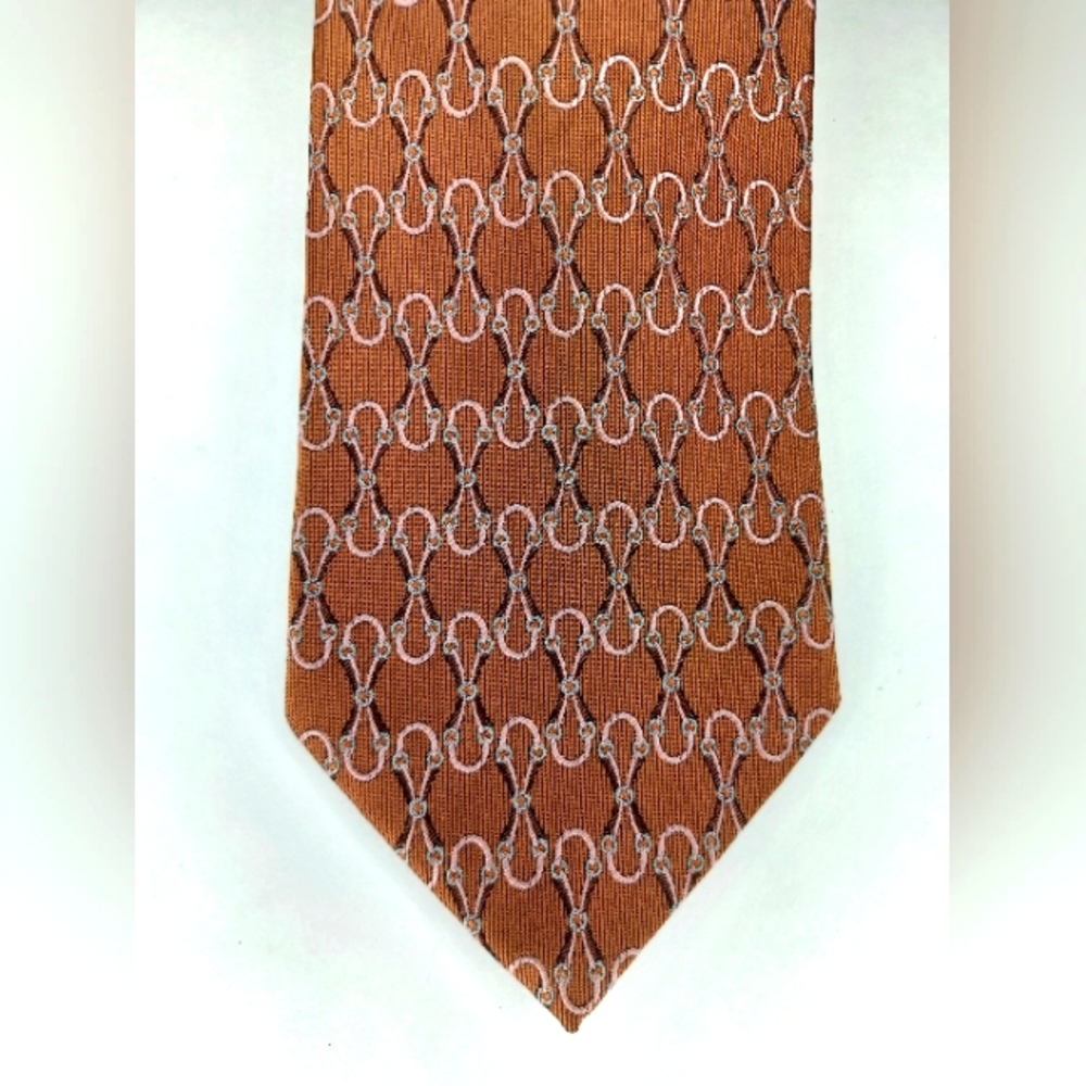 Gucci Silk Horsebit Pattern Necktie